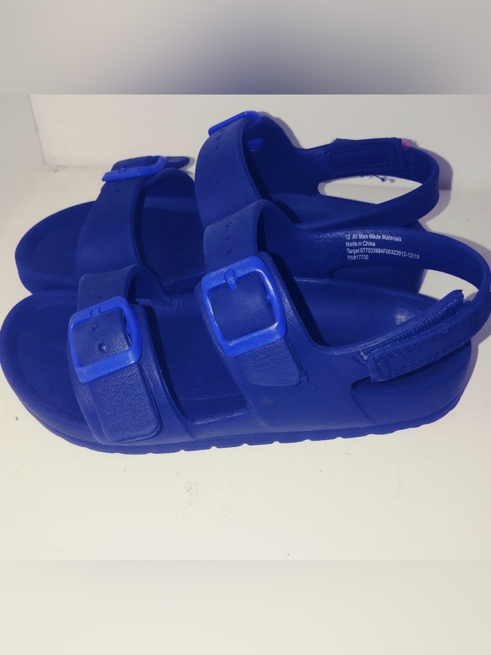 Toddler Ade Blown EVA Sandals Blue 8T: Hook & Loop Contoured Footbed Open Toe